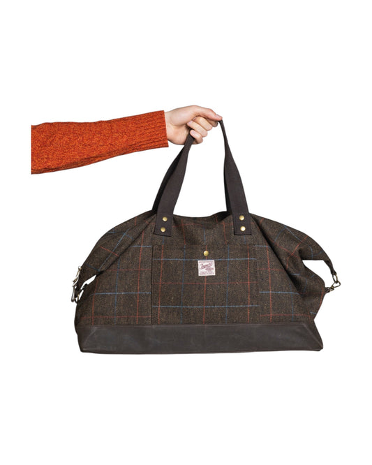 Borsone misto lana Brown check JAXON250 MWOC29 IMPURE 