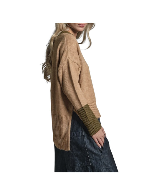 Maglia girocollo in misto lana Beige MALI APVC51 IMPURE 