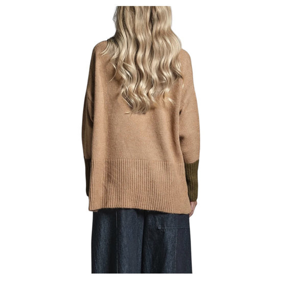 Maglia girocollo in misto lana Beige MALI APVC51 IMPURE 