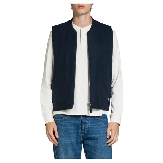 Gilet reversibile misto lana Navy MARTIN MWOC01 IMPURE 