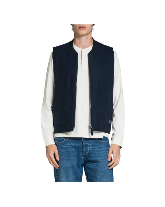 Gilet reversibile misto lana Navy MARTIN MWOC01 IMPURE 