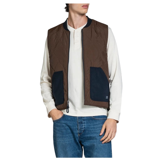 Gilet reversibile misto lana Navy MARTIN MWOC01 IMPURE 