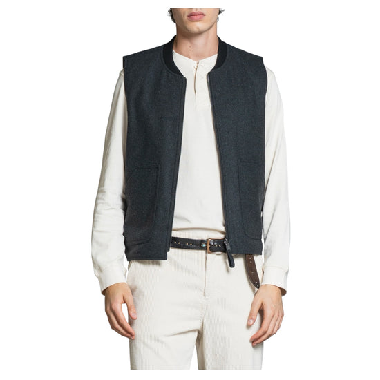 Gilet reversibile misto lana Castel rock MARTIN MWOC02 IMPURE 