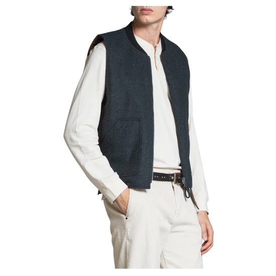 Gilet reversibile misto lana Castel rock MARTIN MWOC02 IMPURE 
