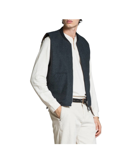 Gilet reversibile misto lana Castel rock MARTIN MWOC02 IMPURE 