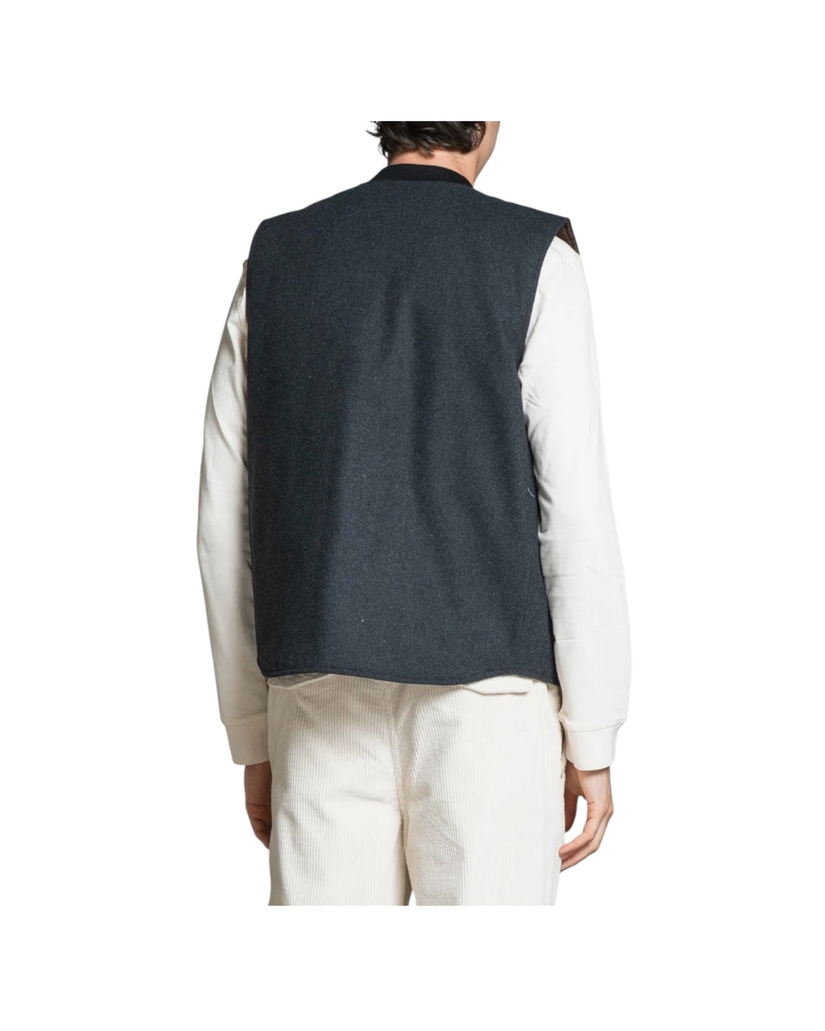 Gilet reversibile misto lana Castel rock MARTIN MWOC02 IMPURE 