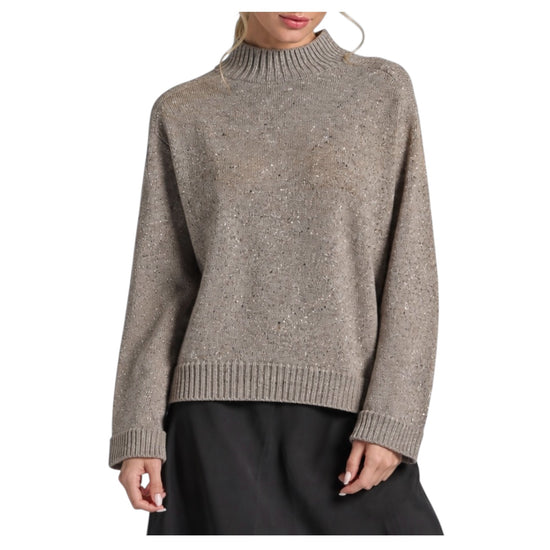 Maglione in Lambswool Tortora MYA SHWC18 IMPURE 