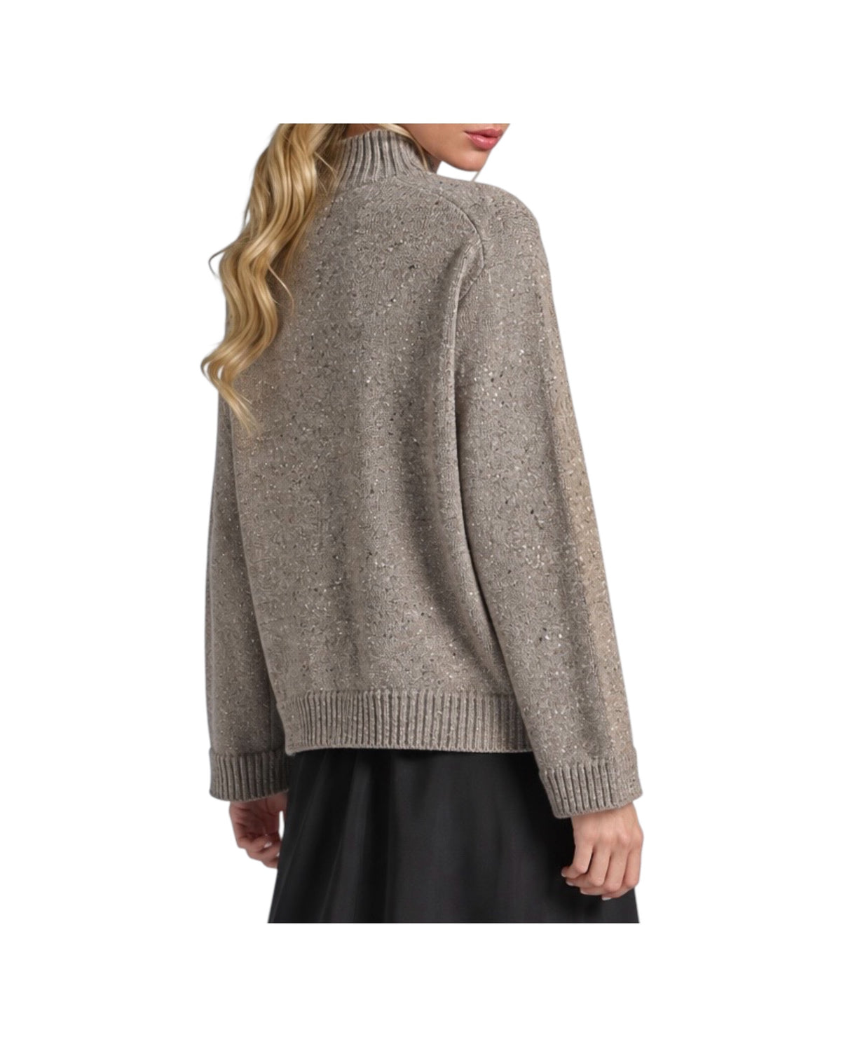 Maglione in Lambswool Tortora MYA SHWC18 IMPURE 