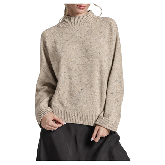 Maglione in Lambswool Beige MYA SHWC51 IMPURE 