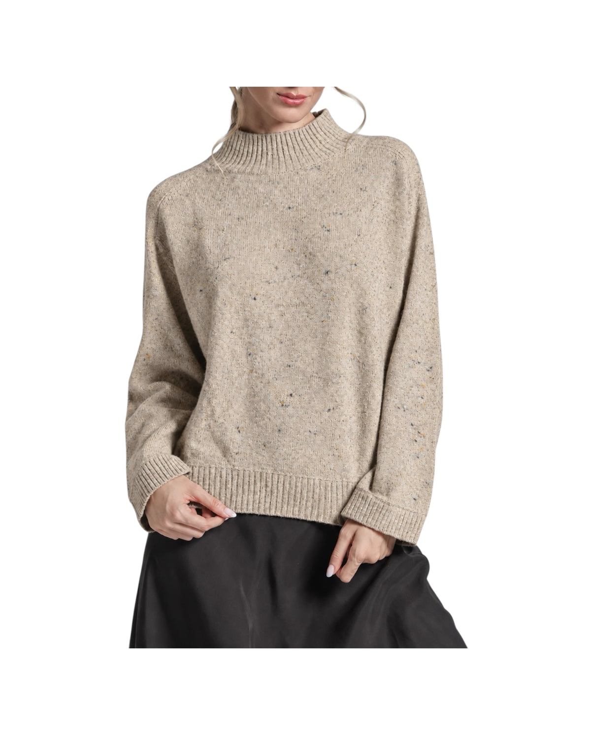 Maglione in Lambswool Beige MYA SHWC51 IMPURE 