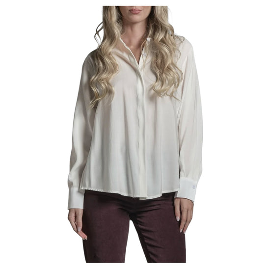 Camicia in misto modal White MYRA MXDC24 IMPURE 
