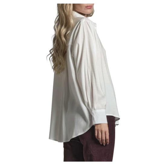 Camicia in misto modal White MYRA MXDC24 IMPURE 