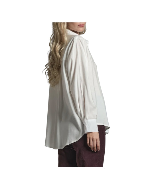 Camicia in misto modal White MYRA MXDC24 IMPURE 
