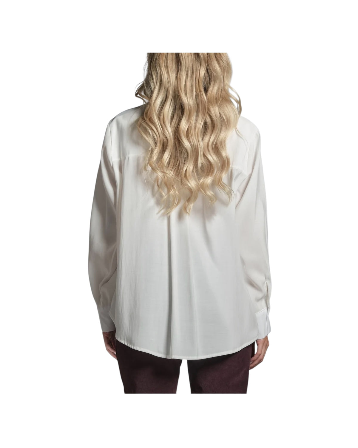 Camicia in misto modal White MYRA MXDC24 IMPURE 