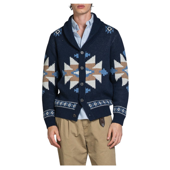 Cardigan Jacquard Navy SAWYERJO4 WN5C01 IMPURE 
