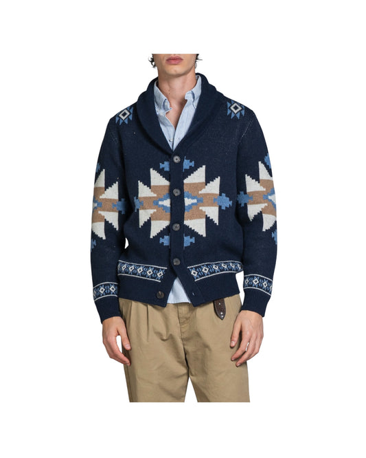 Cardigan Jacquard Navy SAWYERJO4 WN5C01 IMPURE 