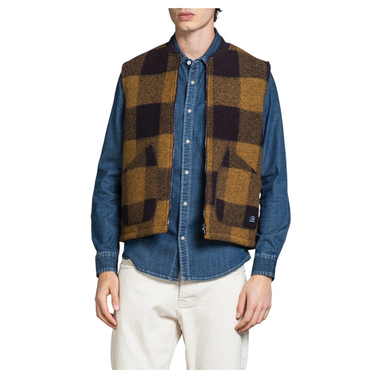 Gilet Terry Ocra check TERRY102 MWB202 IMPURE 