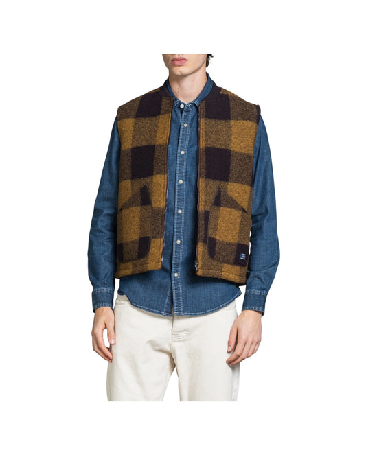 Gilet Terry Ocra check TERRY102 MWB202 IMPURE 