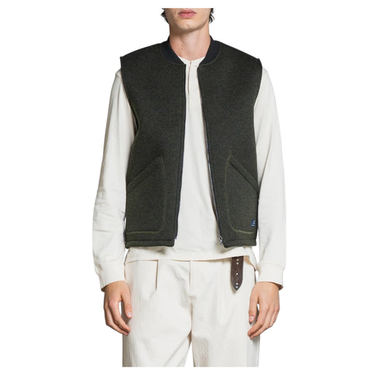 Gilet Terry Spigato Military Green TERRY104 MWBC03 IMPURE 