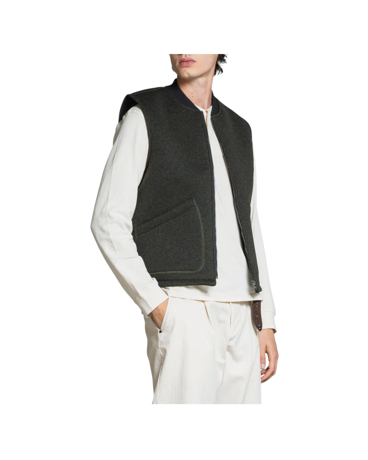 Gilet Terry Spigato Military Green TERRY104 MWBC03 IMPURE 