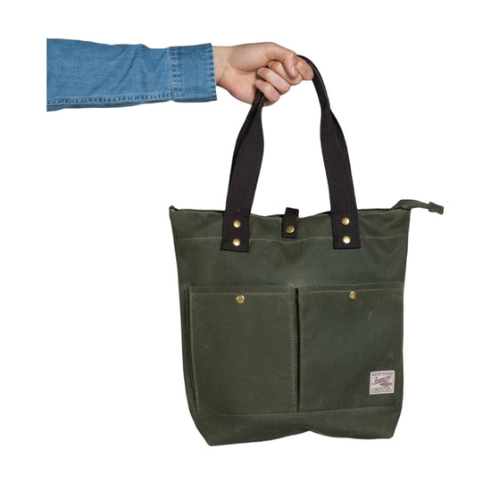 Borsa Waxed Military green TOM WAXC03 IMPURE 