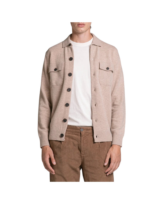 Overshirt in lana Beige ZACK WN8C92 IMPURE 