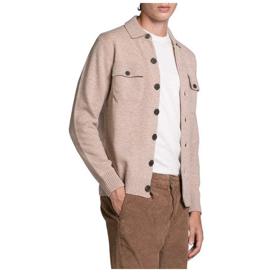 Overshirt in lana Beige ZACK WN8C92 IMPURE 