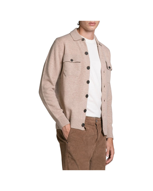 Overshirt in lana Beige ZACK WN8C92 IMPURE 