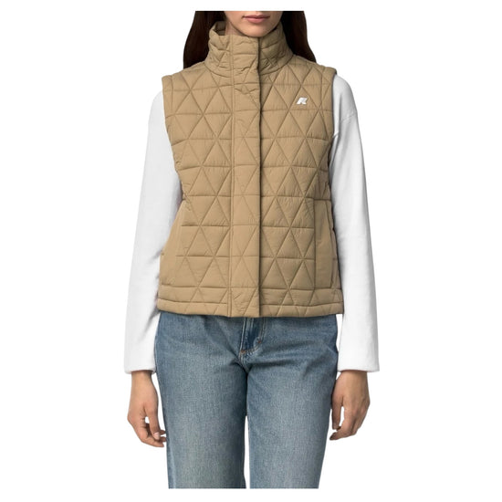 Gilet trapuntato impermeabile Beige Kaki K31511W 677 K-WAY 