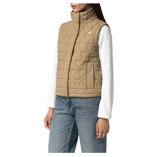 Gilet trapuntato impermeabile Beige Kaki K31511W 677 K-WAY 