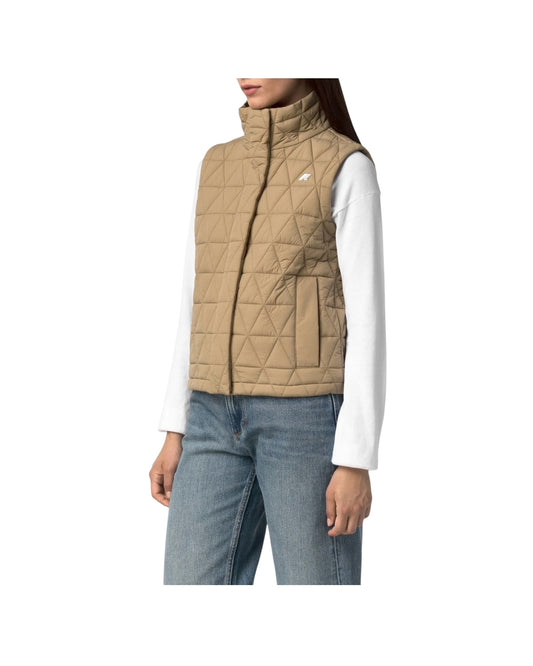 Gilet trapuntato impermeabile Beige Kaki K31511W 677 K-WAY 