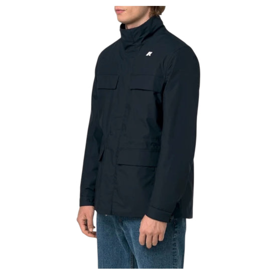Field Jacket in cotone e nylon Blue depth K4157EW K89 K-WAY 