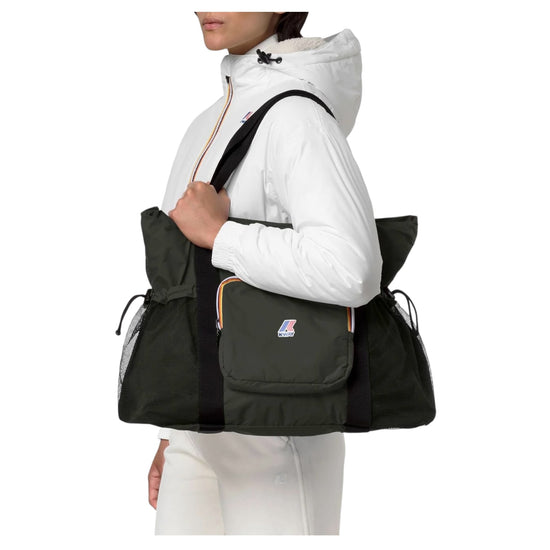 Tote Bag impermeabile Green Blackish K51479W WMR K-WAY 