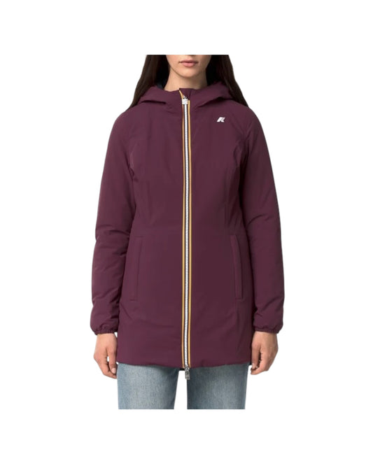 Giacca reversibile Violet mauve wine/Blue depth K6128UW D0R K-WAY 