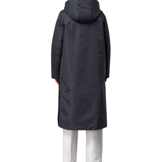 Giacca lunga Black greyish bicolor fur K61433W DDM K-WAY 