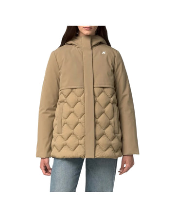 Giacca imbottita idrorepellente Beige K8161DW 677 K-WAY 