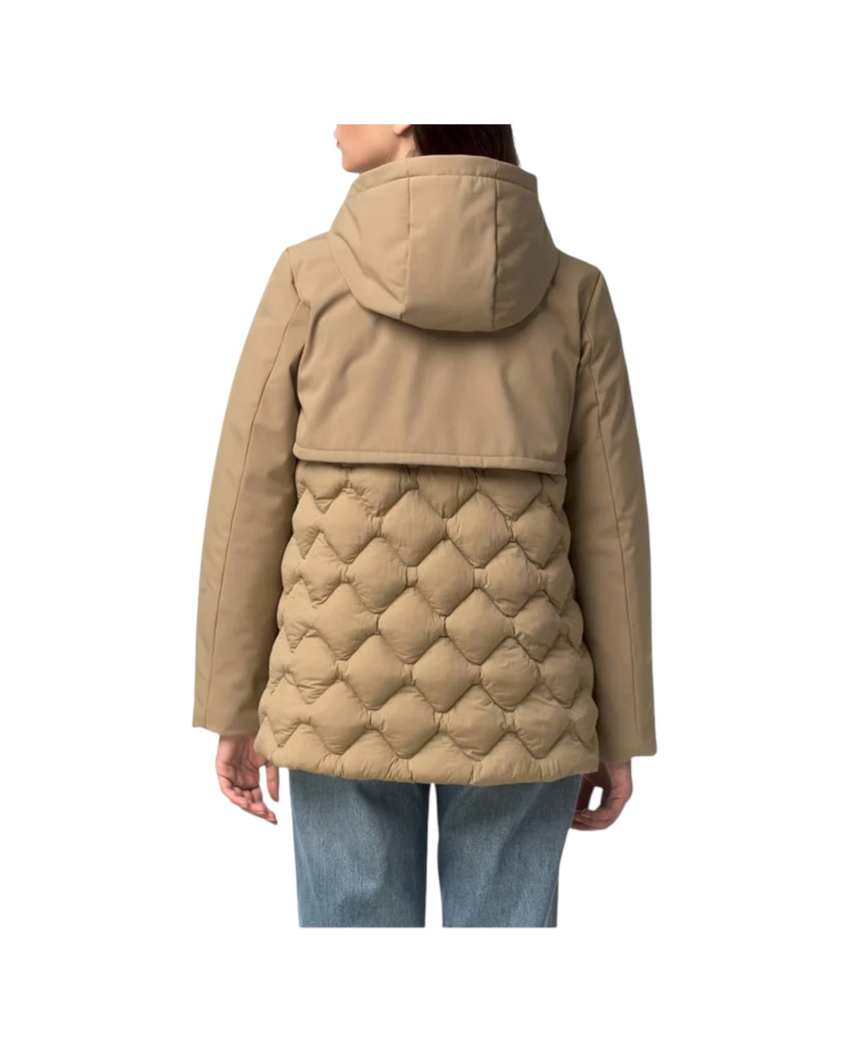 Giacca imbottita idrorepellente Beige K8161DW 677 K-WAY 