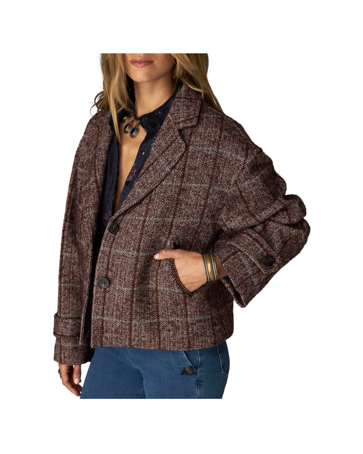 Cappotto corto Forest Tobacco AUTUMN BALMORAL FOREST TABACCO MAISON HOTEL 