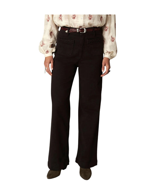 Pantalone Palazzo in misto lyocell Coffee CAPULETO COFFEE MAISON HOTEL 