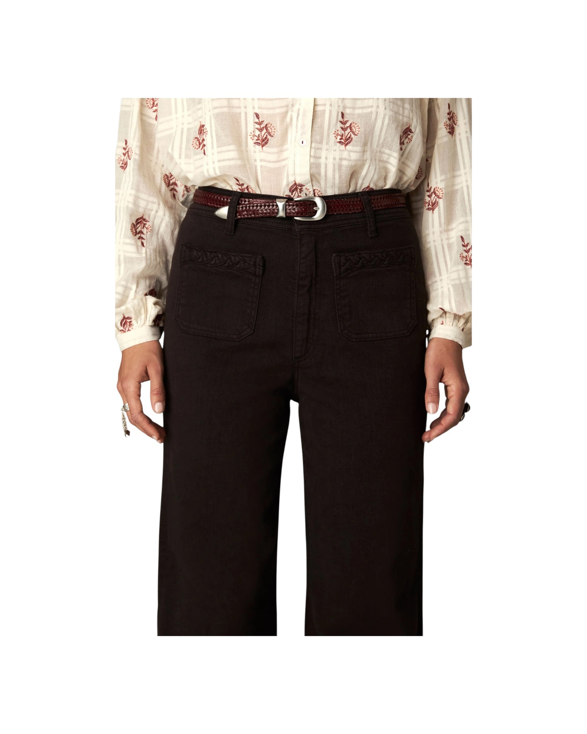 Pantalone Palazzo in misto lyocell Coffee CAPULETO COFFEE MAISON HOTEL 