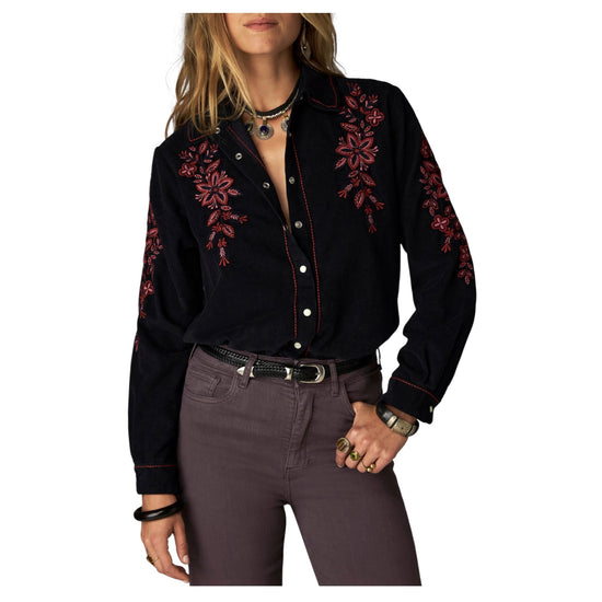 Camicia con ricami Nero CARNAVAL NERO MAISON HOTEL 