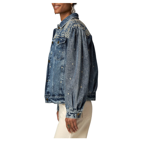 Giacca in jeans ricamato Blue note DALLAS BLUE NOTE MAISON HOTEL 