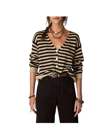 Cardigan a righe Black Beat ELETRIC BLONDIE BLACK BEAT MAISON HOTEL 