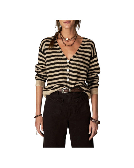 Cardigan a righe Black Beat ELETRIC BLONDIE BLACK BEAT MAISON HOTEL 