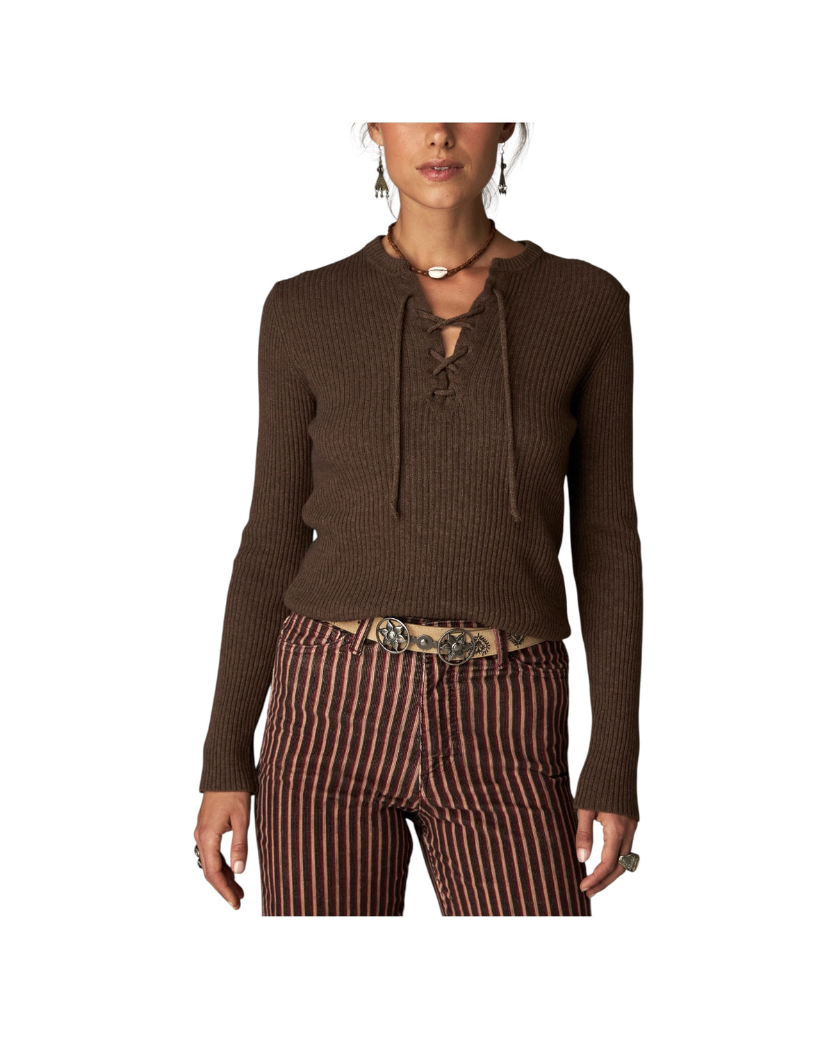 Maglia a coste con allacciatura HUNTER PIRATE MAISON HOTEL 