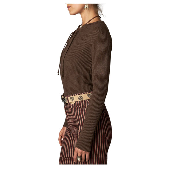 Maglia a coste con allacciatura HUNTER PIRATE MAISON HOTEL 