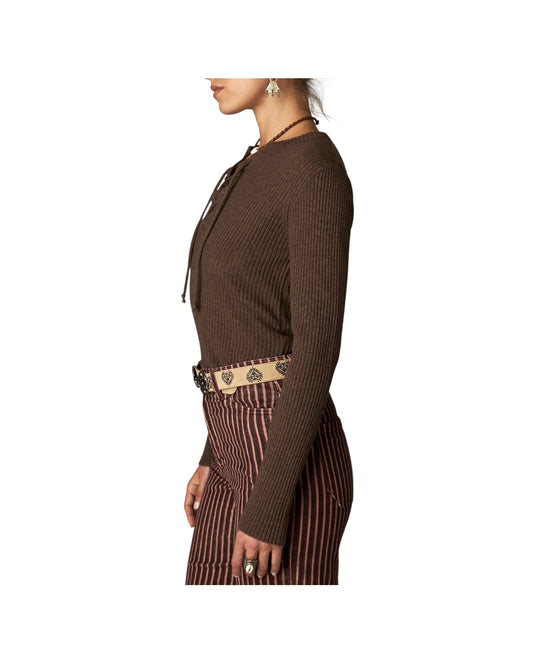Maglia a coste con allacciatura HUNTER PIRATE MAISON HOTEL 