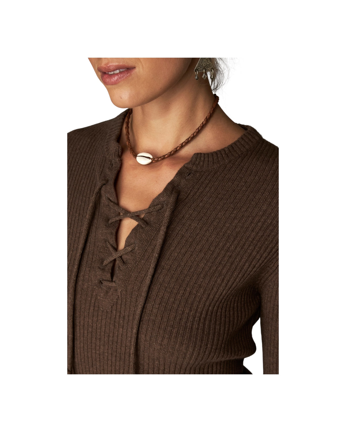 Maglia a coste con allacciatura HUNTER PIRATE MAISON HOTEL 