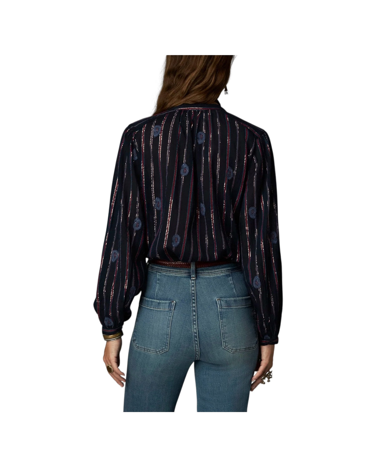 Camicia Stripe Berry INDIGO RAGA STRIPE BERRY MAISON HOTEL 