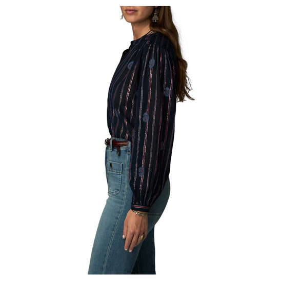 Camicia Stripe Berry INDIGO RAGA STRIPE BERRY MAISON HOTEL 